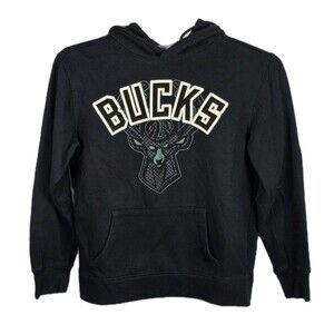 Milwaukee Bucks Small Black Long Sleeve Hoodie